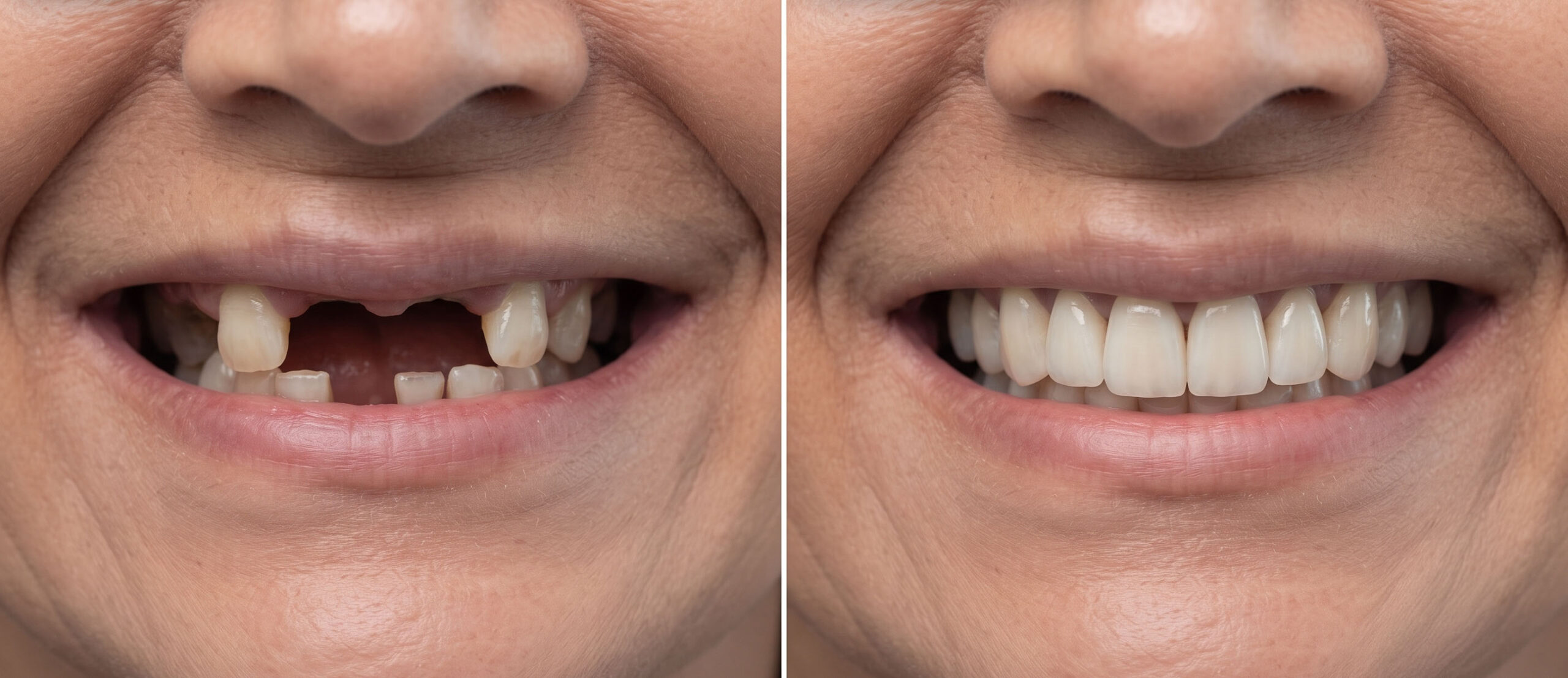 Caso real de implante dental en Cajicá - antes y después 1